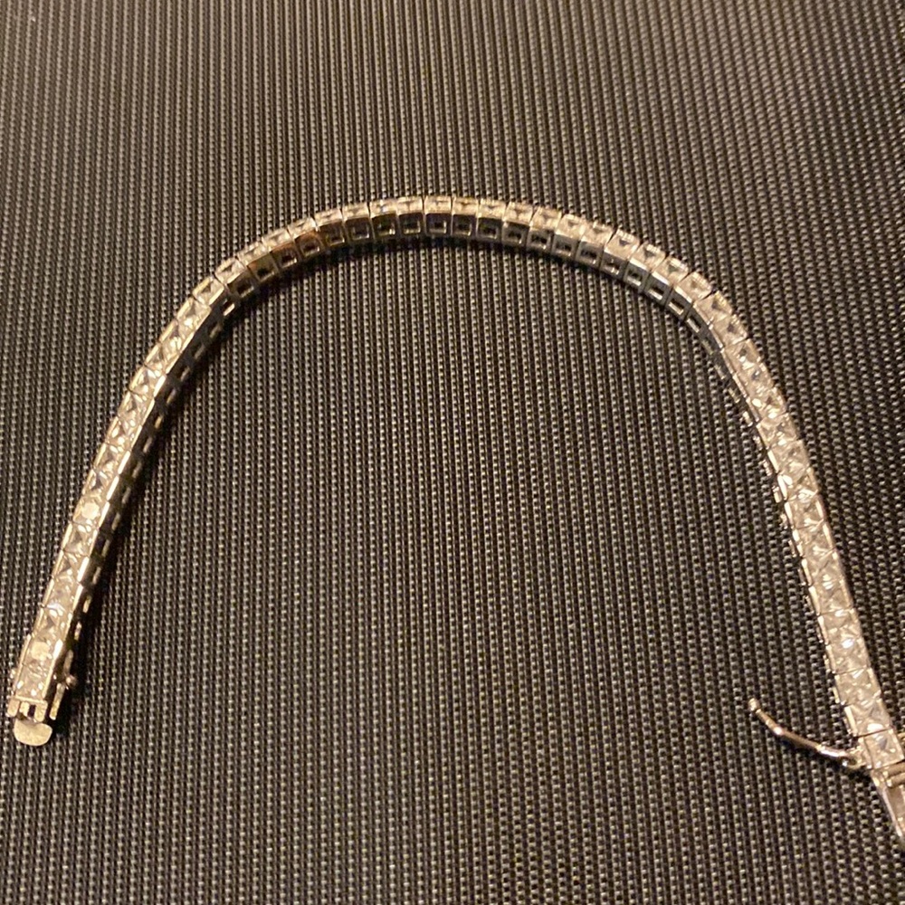 Sterling silver tennis bracelet